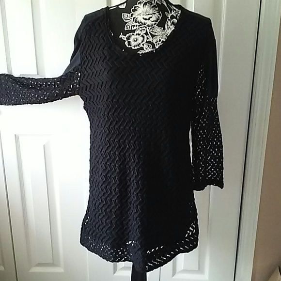 Black tunic-2 layers - Picture 1 of 8